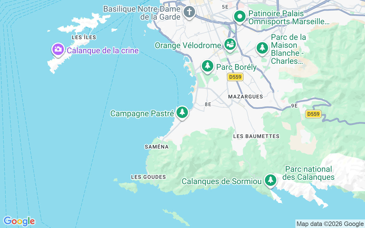 Localização do(a) Lancha: Marselha, França