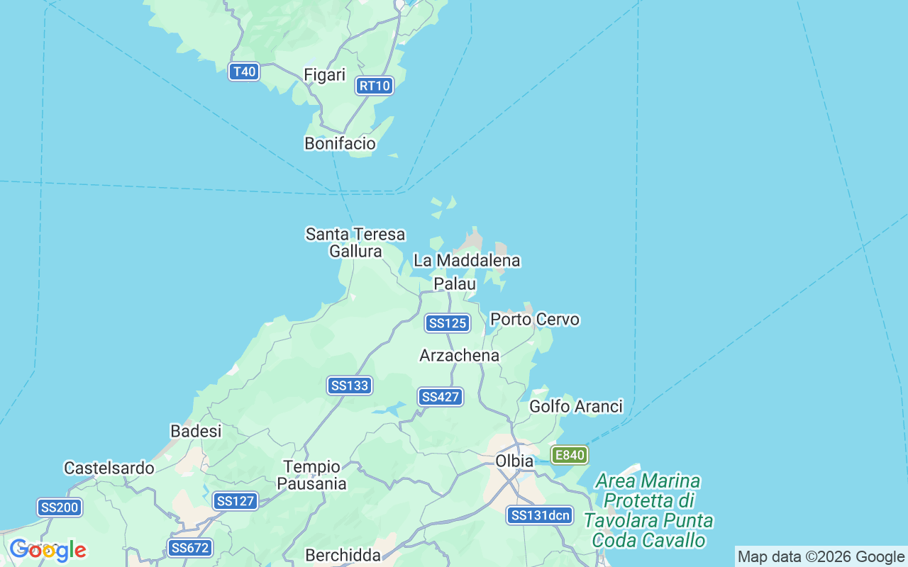 Emplacement du Semi-rigide: Palau, Isola Dei Gabbiani, Palau