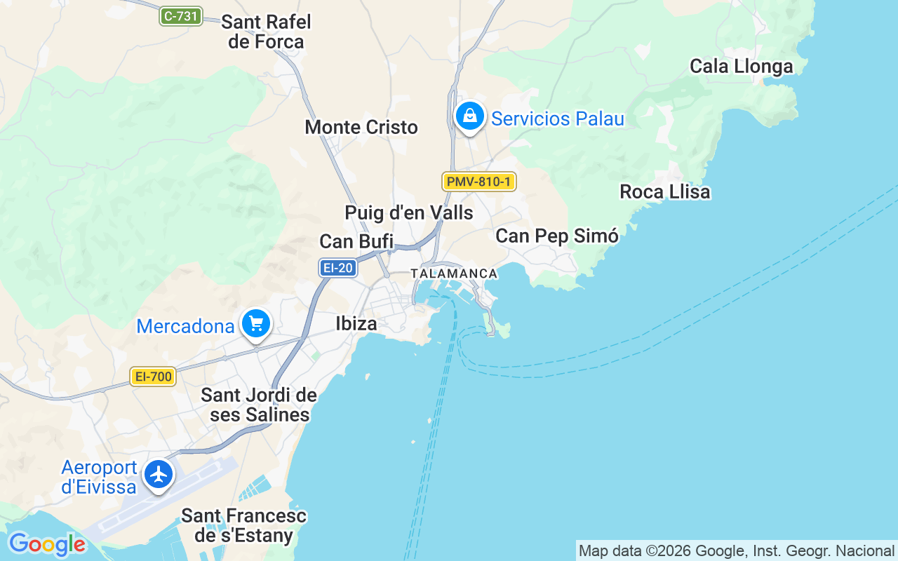 Localização do(a) Catamarã: Ibiza, Espanha
