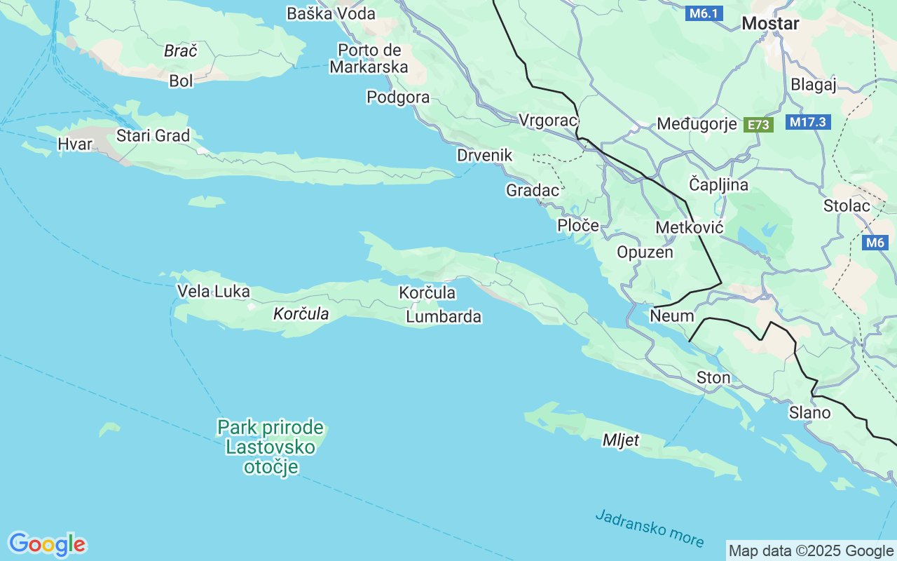 Localização do(a) Lancha: Orebić, 20250