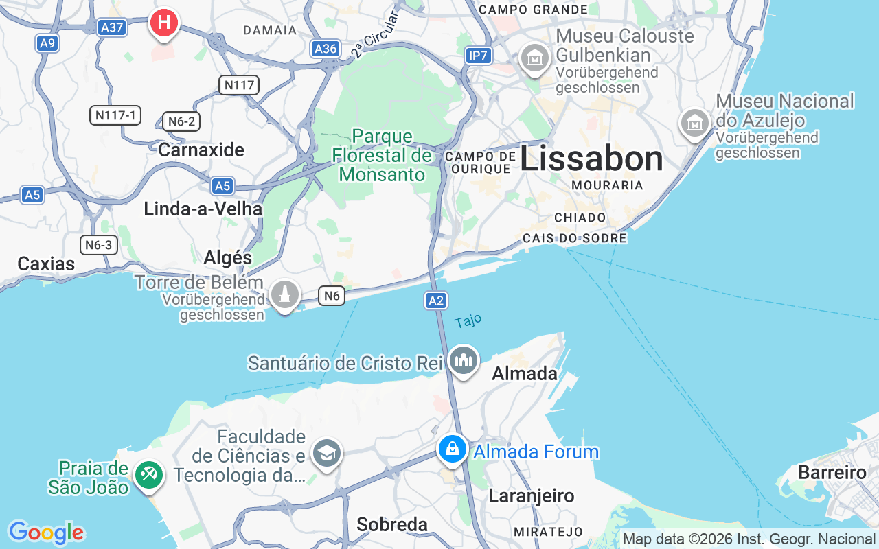 Liegeplatz Katamaran: Dock Santo Amaro, Lissabon