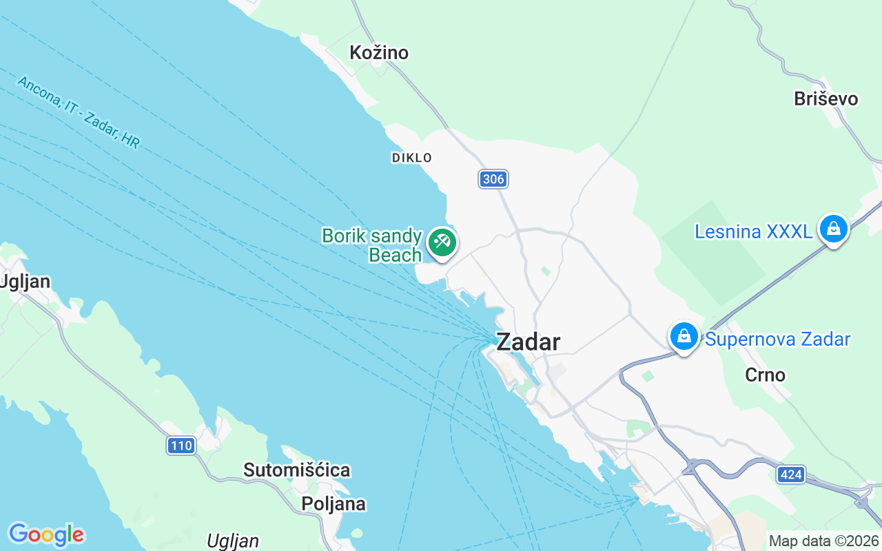 Emplacement du Bateau à moteur: Marina Vitrenjak, Zadar