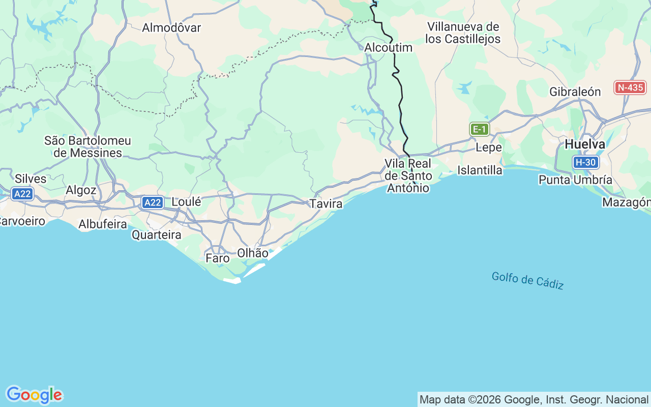Emplacement du Semi-rigide: Tavira - Quatro Águas, Tavira