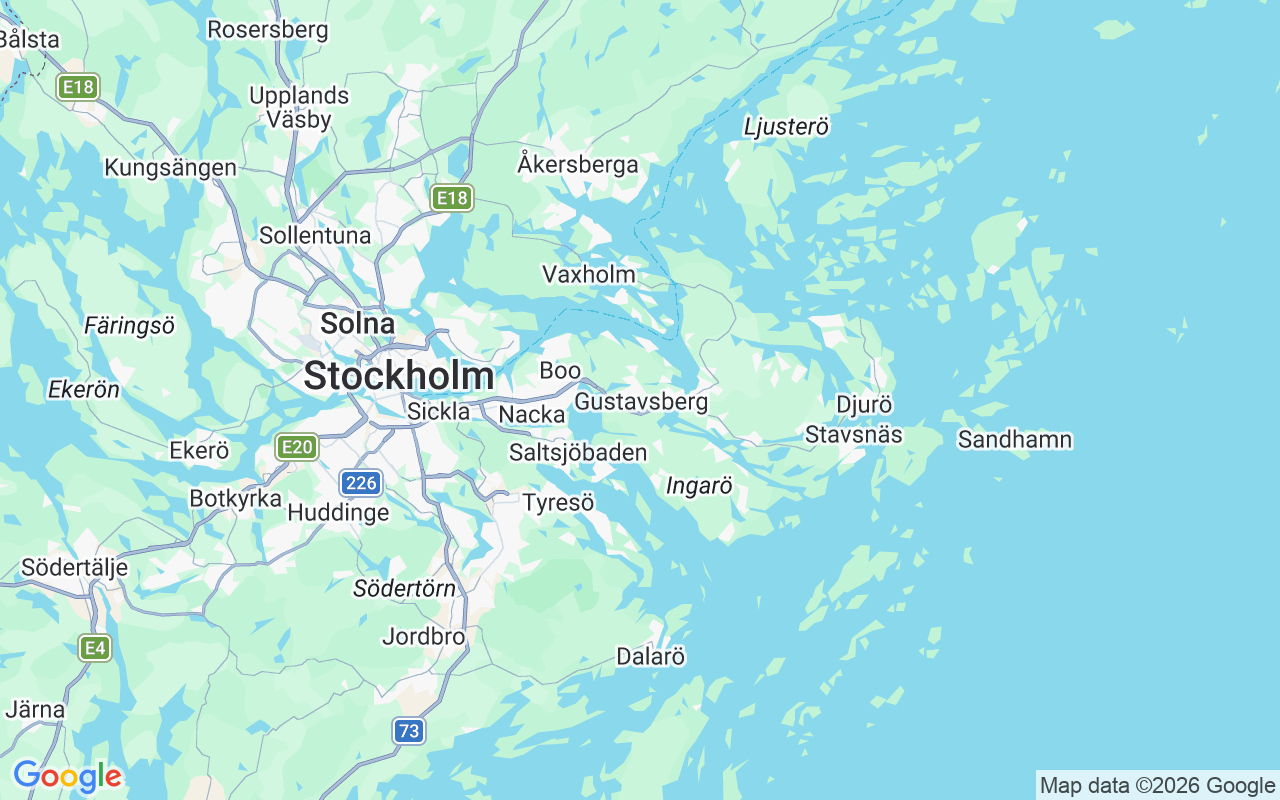 De locatie van Motorboot: Farstaviken Arcona Yaths, Gustavsberg