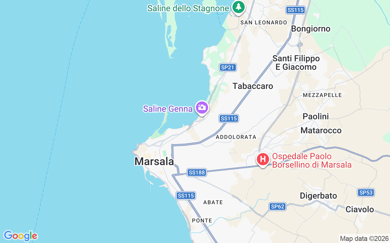 Plats för Katamaran: 91025 Marsala, Italien