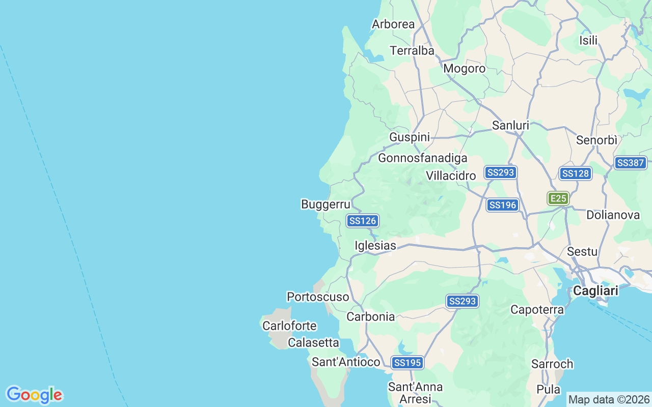 Location of the Motorboat: Buggerru, Buggerru