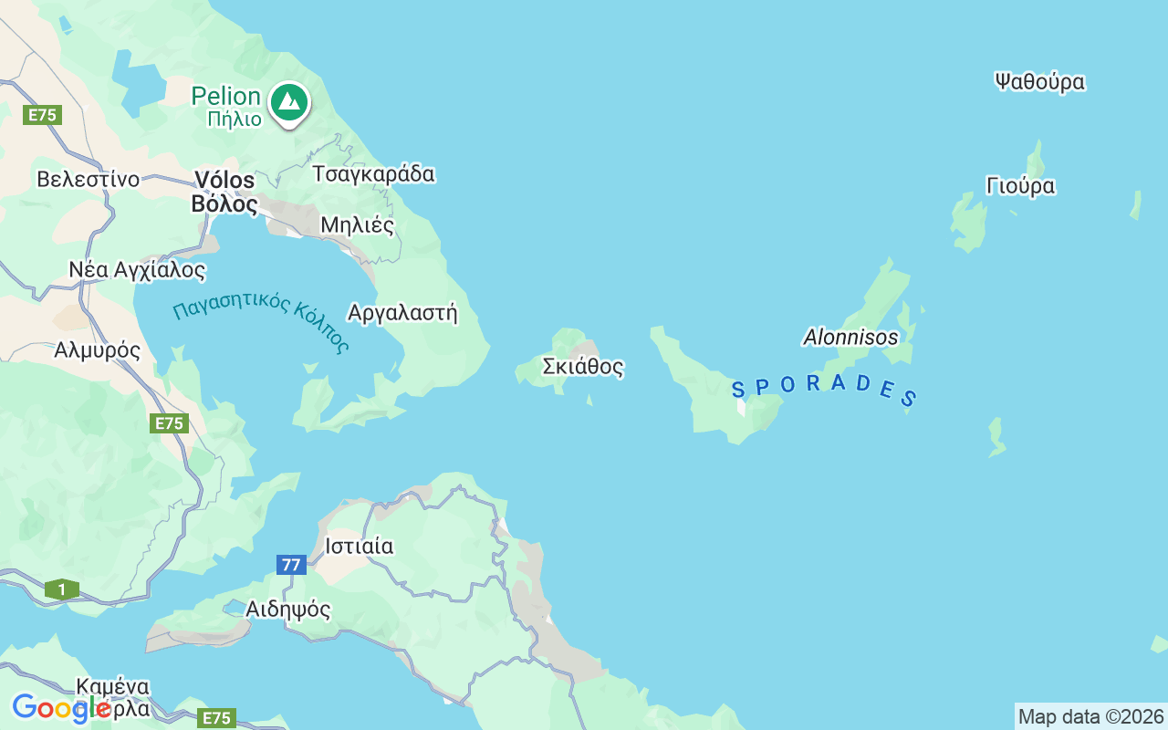 Localização do(a) Lancha: Vromolimnos, Escíato