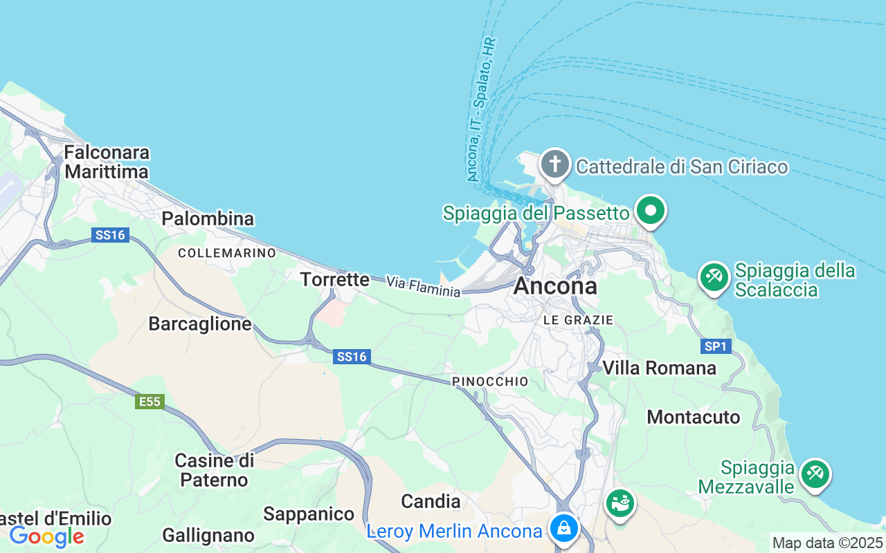 Localização do(a) Barco sem licença: Ancona, Itália
