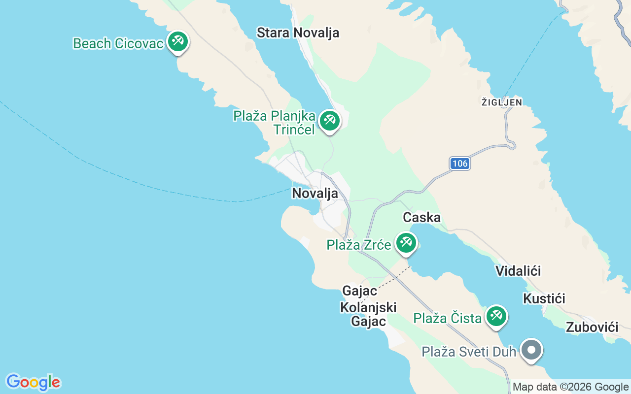 Ubicación Lancha: Novalja, Novalja Marina