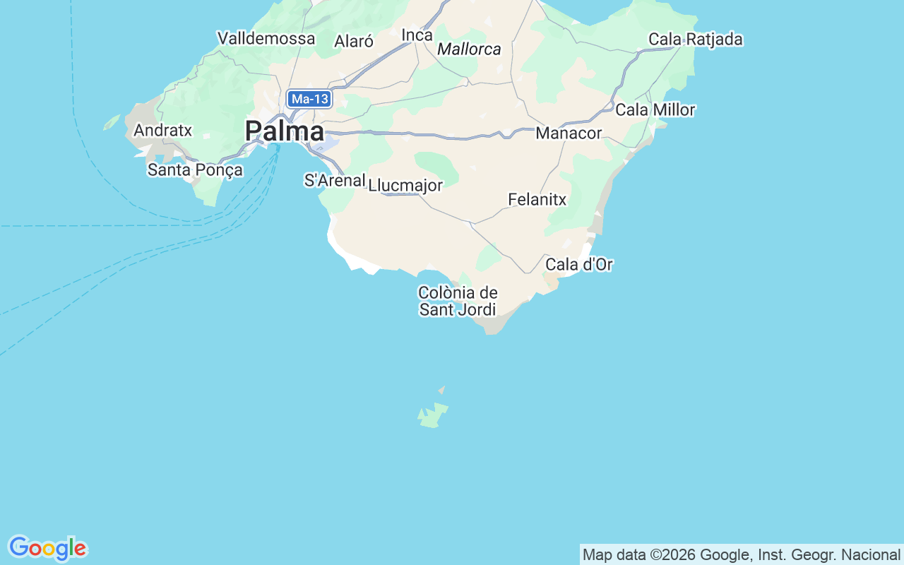 Location of the Motorboat: Club Náutico S'estanyol, Es Trenc