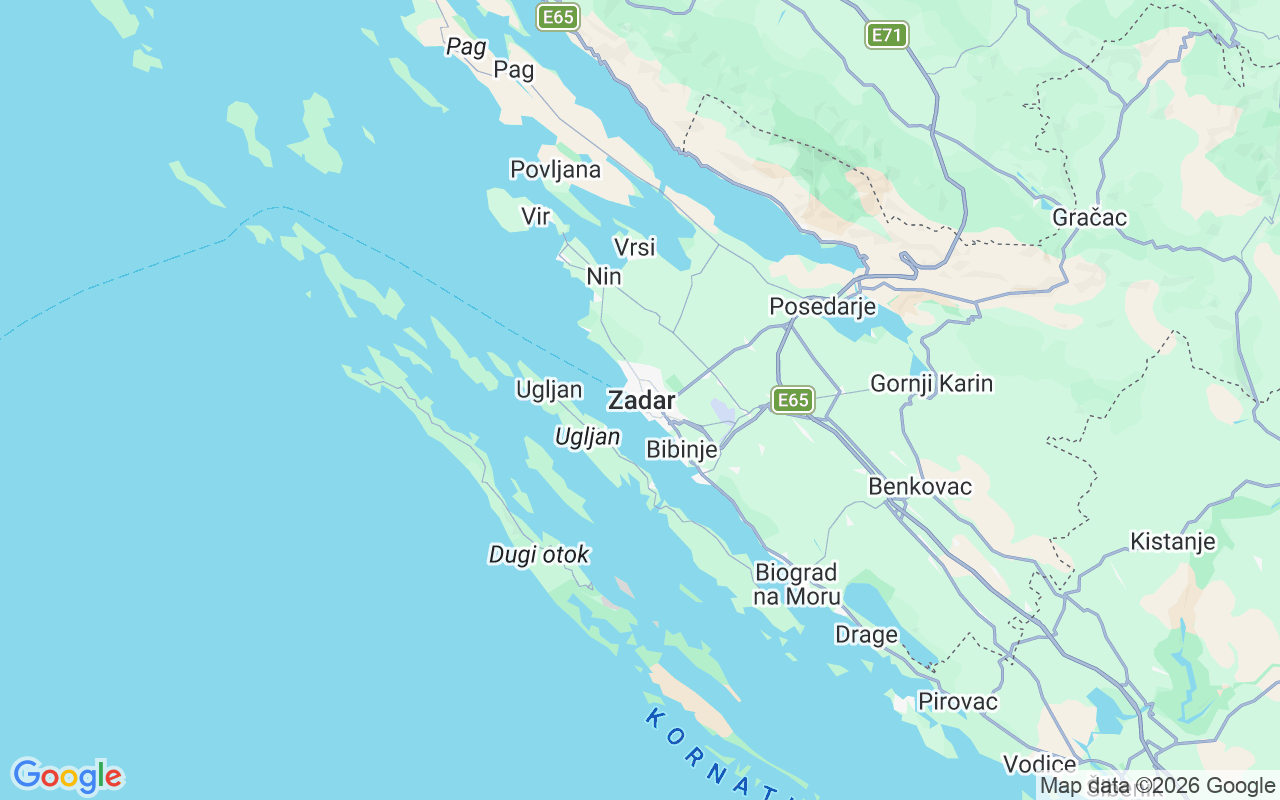 De locatie van Motorboot: Gaženica Ferry Port, Zadar