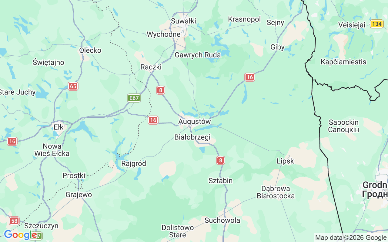 De locatie van Motorboot: Camp Zatoka, Augustów