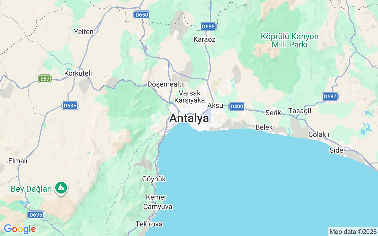 Location of the Gulet: Kundu/Belek, Antalya