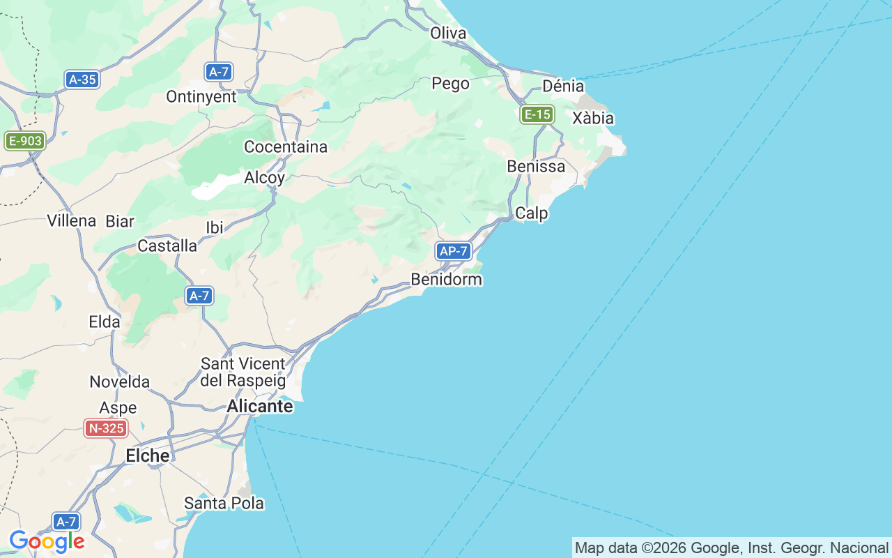Emplacement du Jet-ski: Playa De Levante, Benidorm