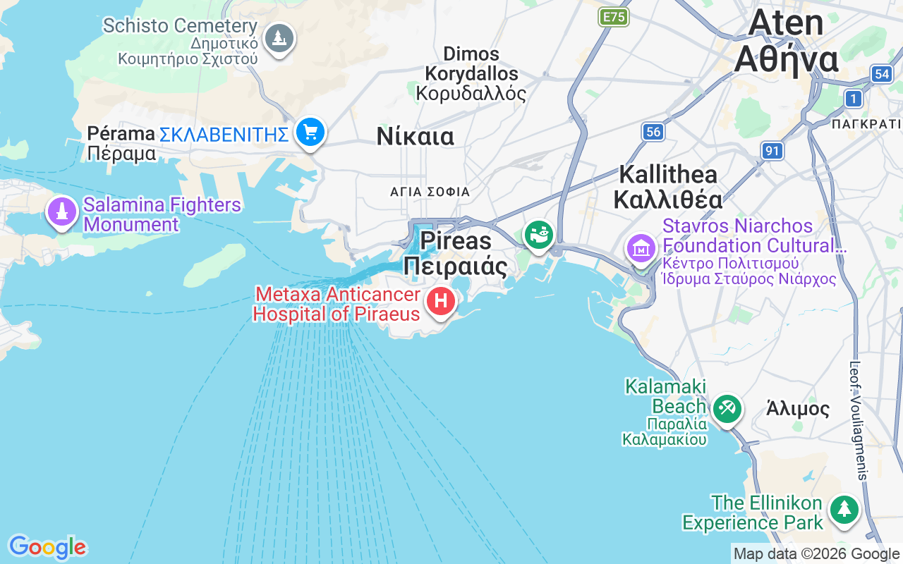 Plats för Katamaran: Pireas, Grekland