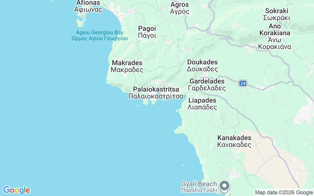 Location of the Boat without licence : Port Of Paleokastritsa, Corfu