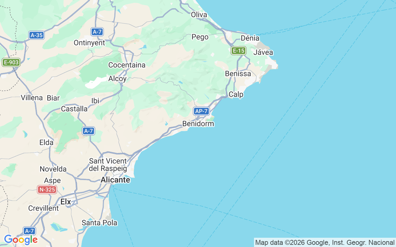 De locatie van RIB: Benidorm, Benidorm