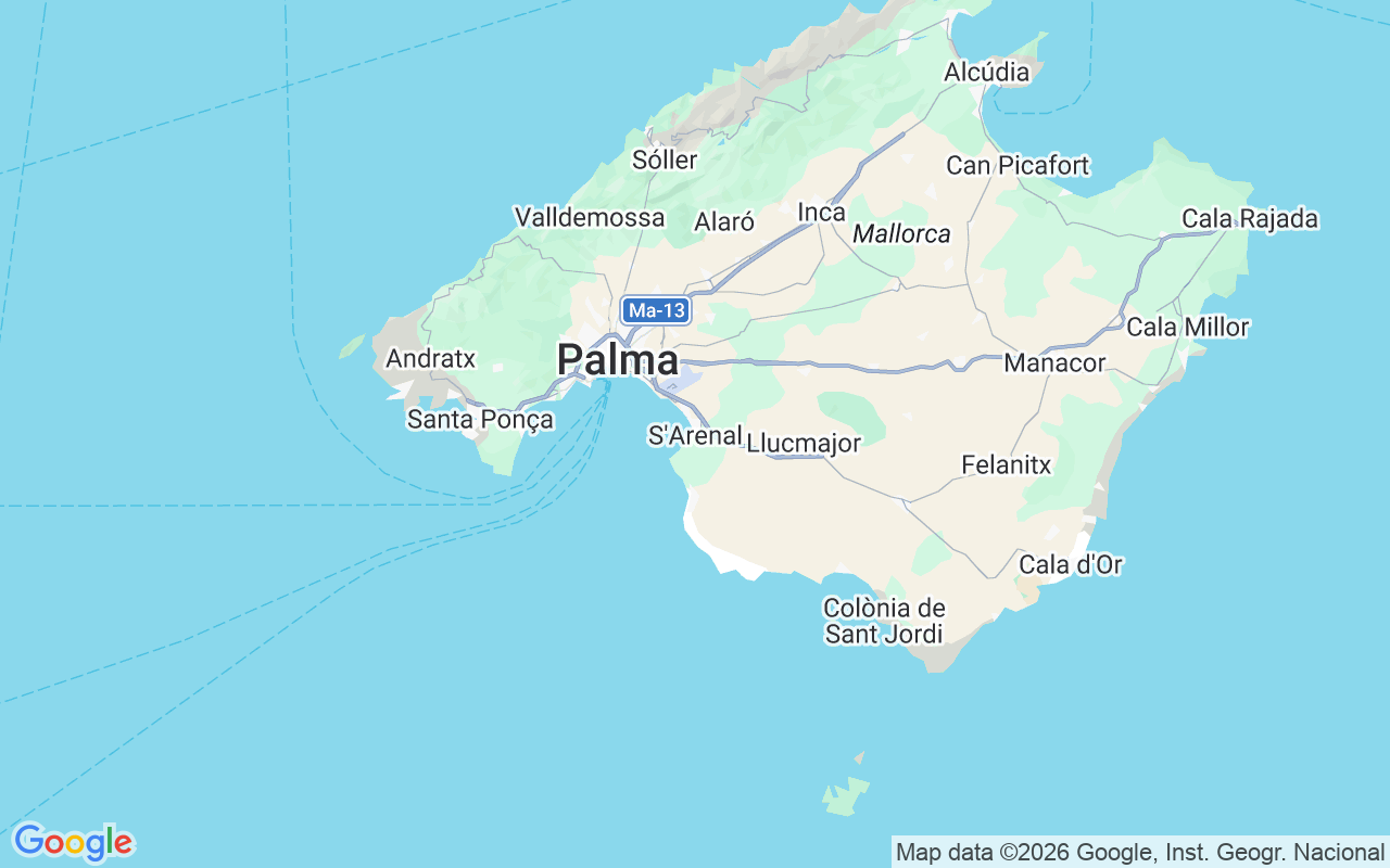 Emplacement du Semi-rigide: S'arenal, 07600 S'arenal