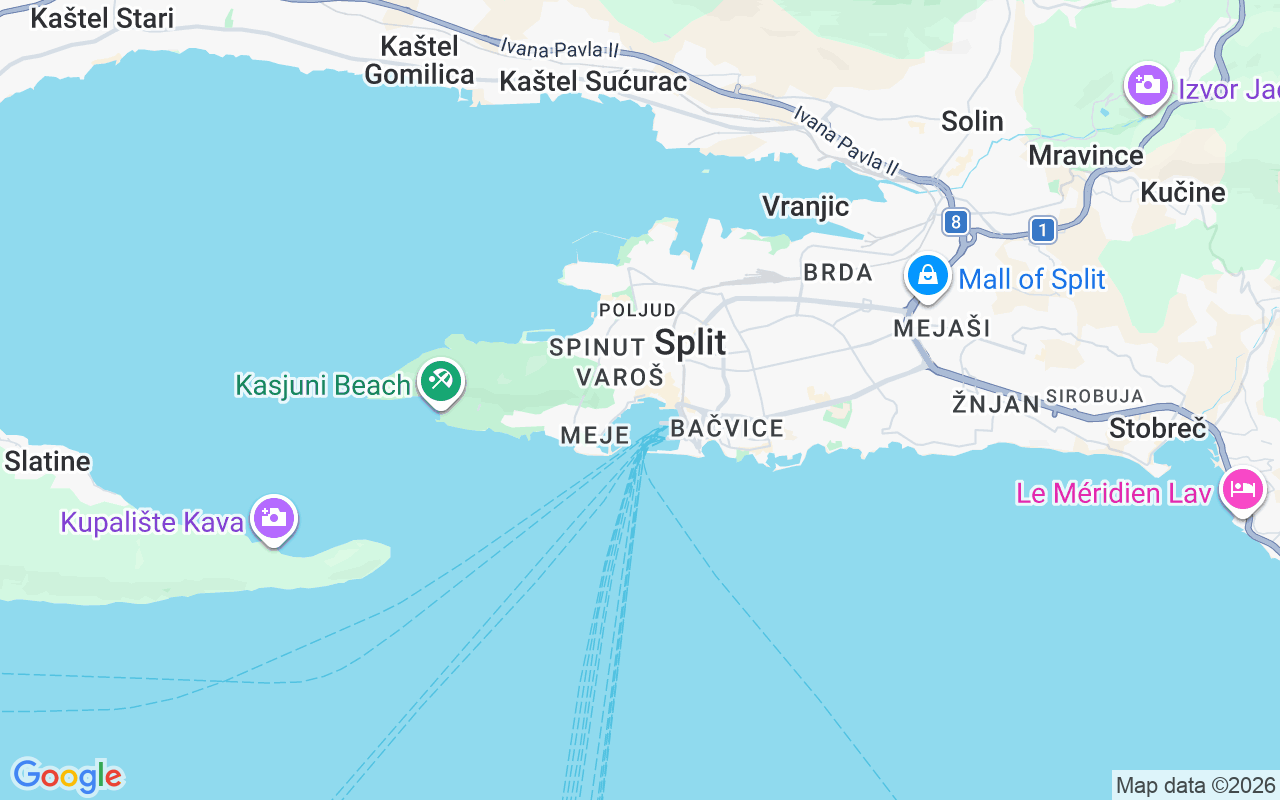 Emplacement du Bateau à moteur: Trumbićeva Obala 13, Split