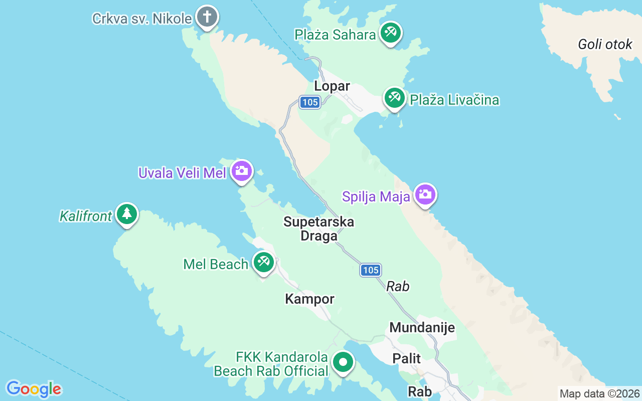 Ubicación Neumática: Aci Marina Supetarska Draga, Rab
