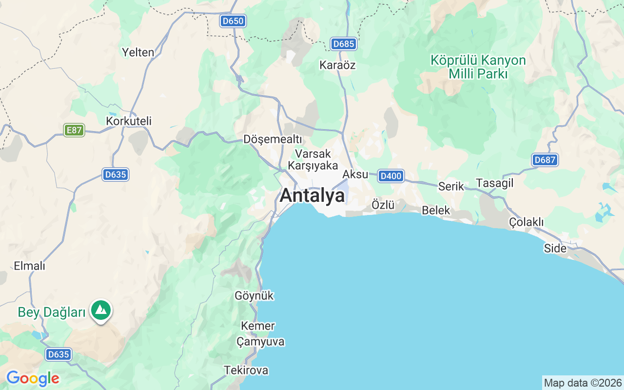 Ubicación Lancha: Antalya Balıkçı Barınağı, Antalya