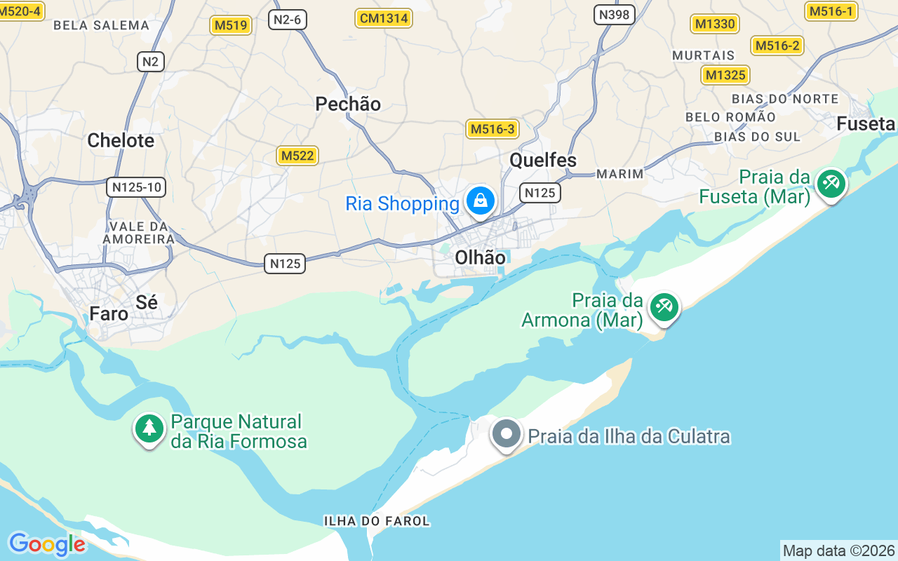 Location of the Motorboat: Olhão Marina, Olhão