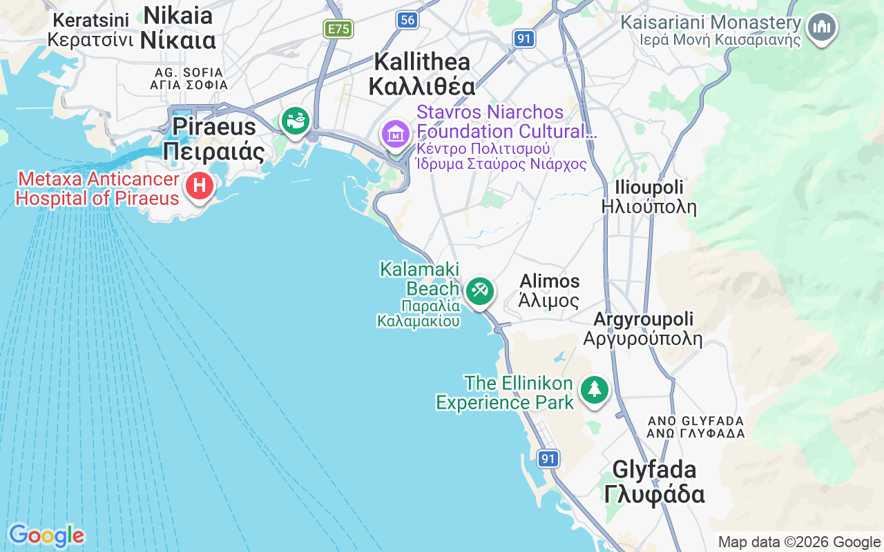 Location of the Catamaran: Alimos Marina, Athens