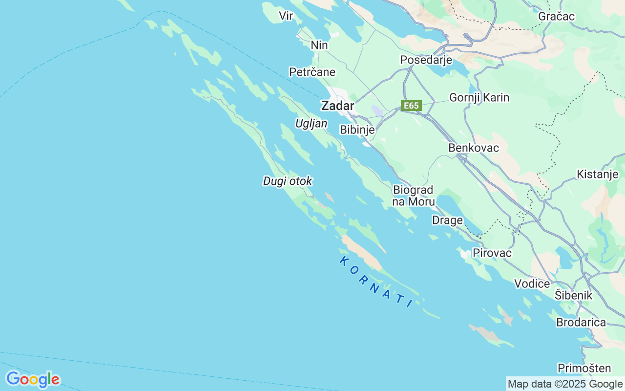 De locatie van Motorboot: Sali, Kroatië