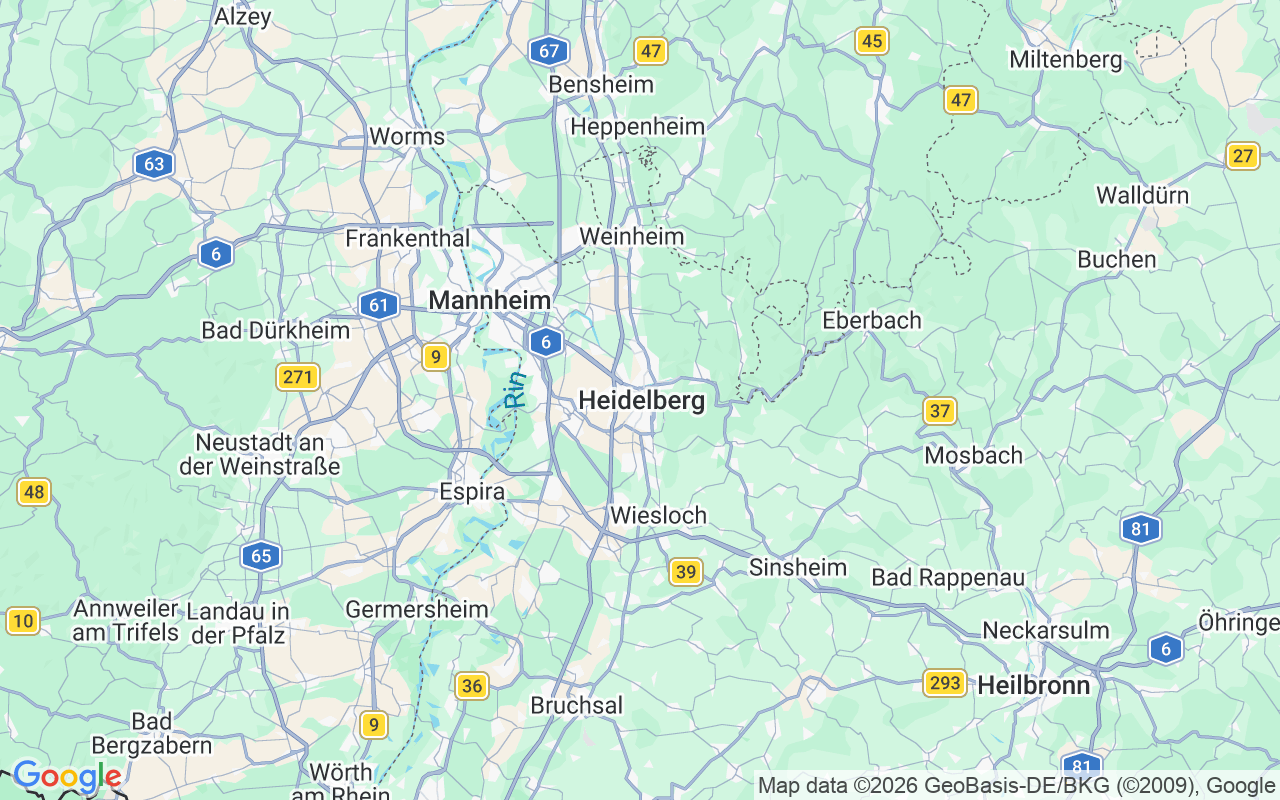 Ubicación Lancha: Heidelberg, Heidelberg