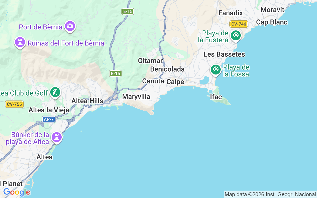 Ubicación Lancha: Puerto Deportivo Puerto Blanco, Calpe