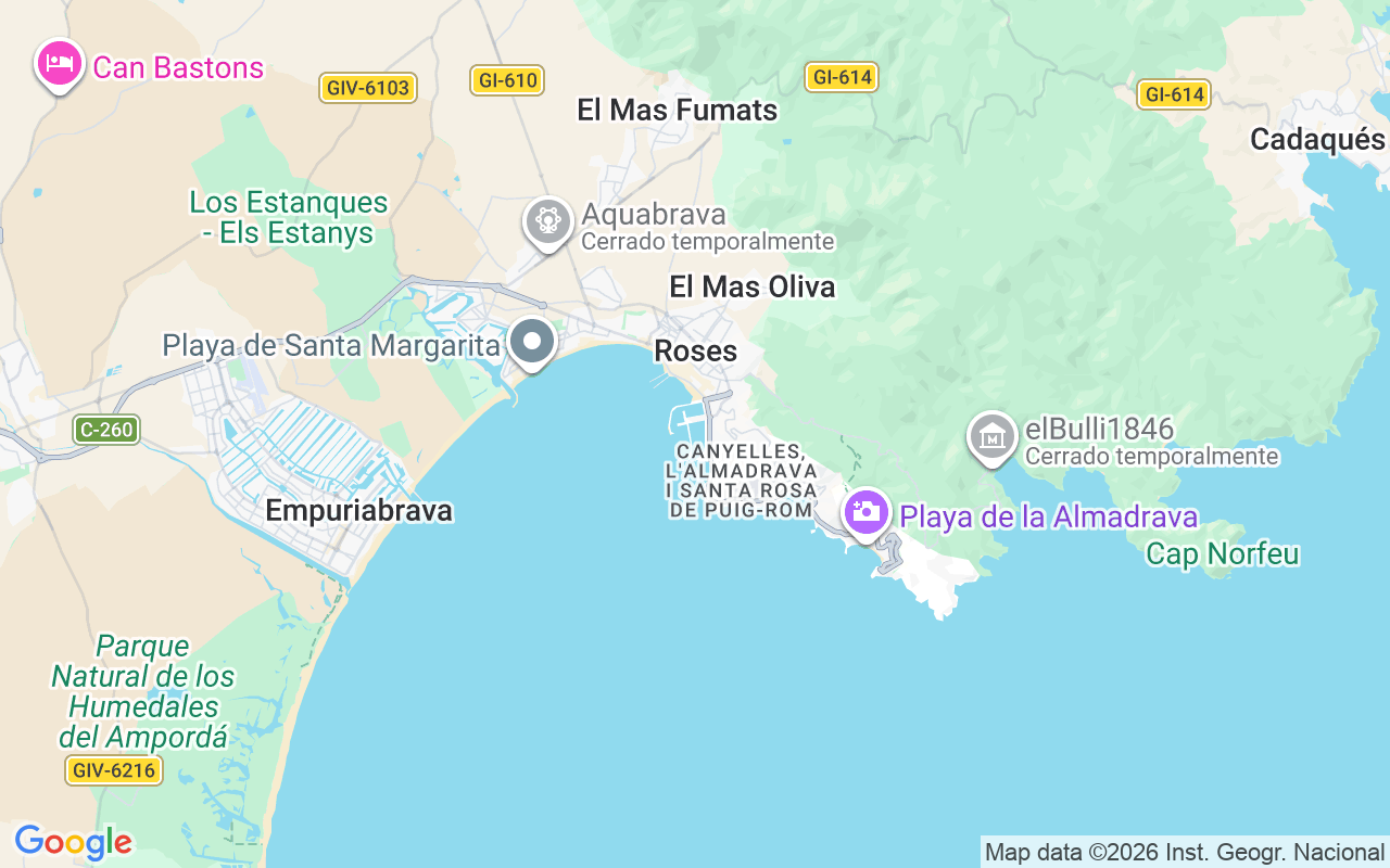 Ubicación Lancha: Puerto De Roses, Rosas