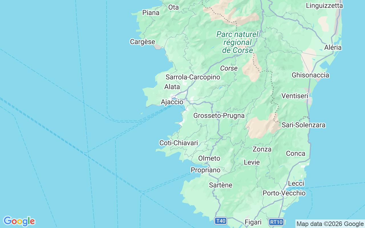 Location of the RIB: Ponton Porticcio, Porticcio