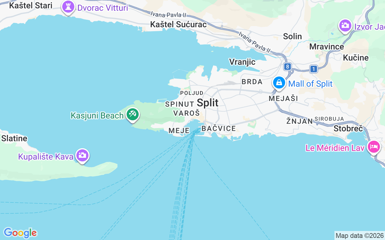 Location of the Motorboat: Trumbićeva Obala 13, Split