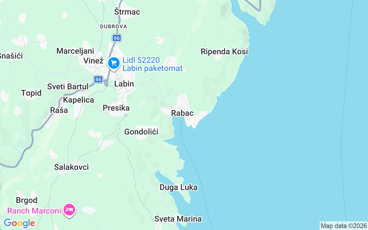 Location of the Sailboat: Luka Rabac Marina, Rabac