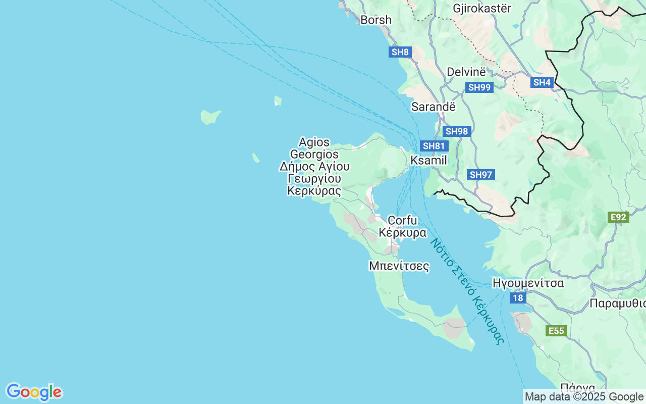 Localização do(a) Lancha: Palaiokastritsa, Palaiokastritsa 490 83