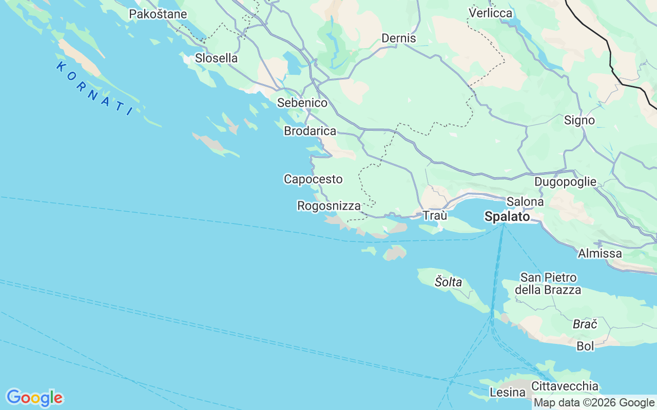 Luogo Catamarano: Marina Nava, Rogosnizza