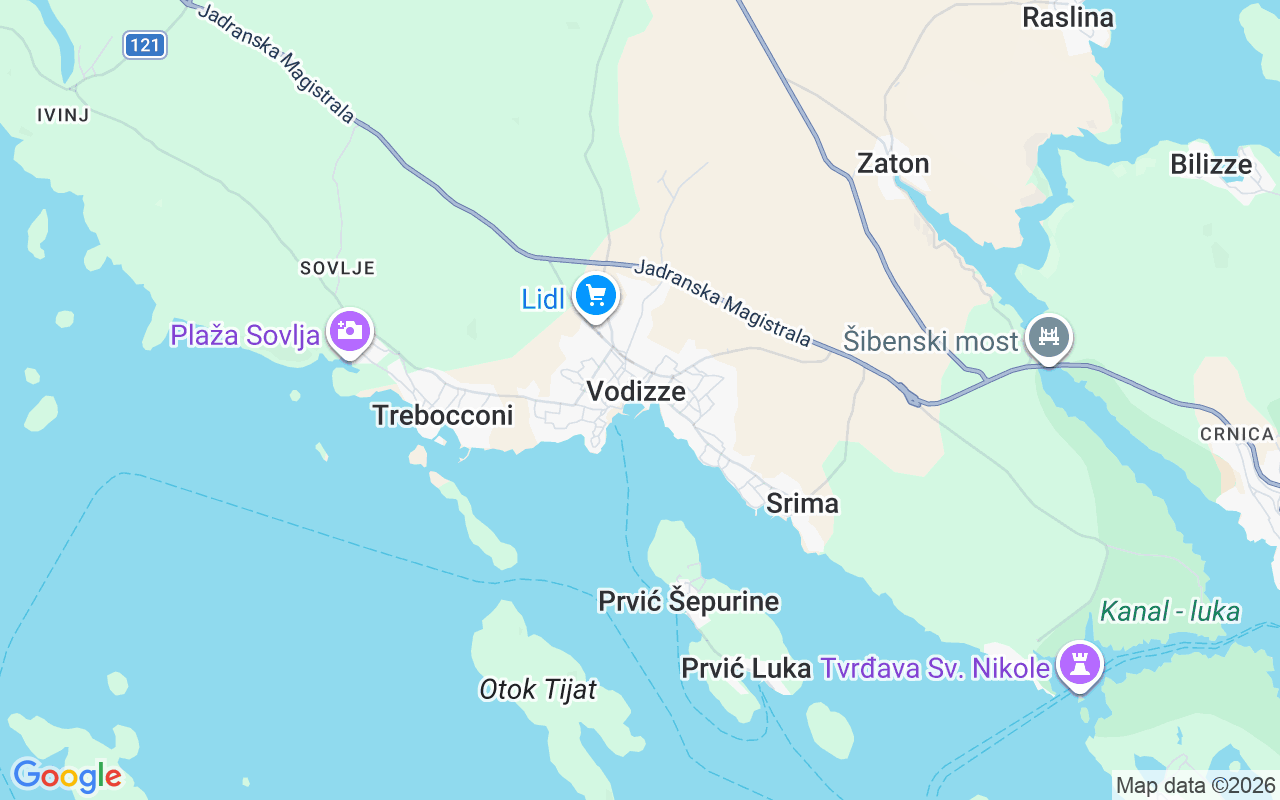 Luogo Barca a vela: Aci Marina Vodice, Vodizze