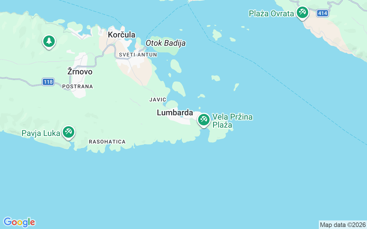 Location of the Motorboat: Lumbarda Marina, Lumbarda
