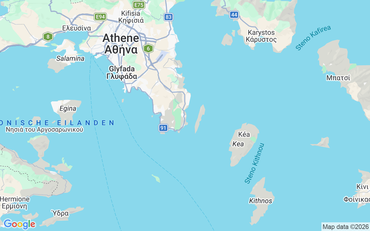 De locatie van Zeilboot: Laurion, Griekenland