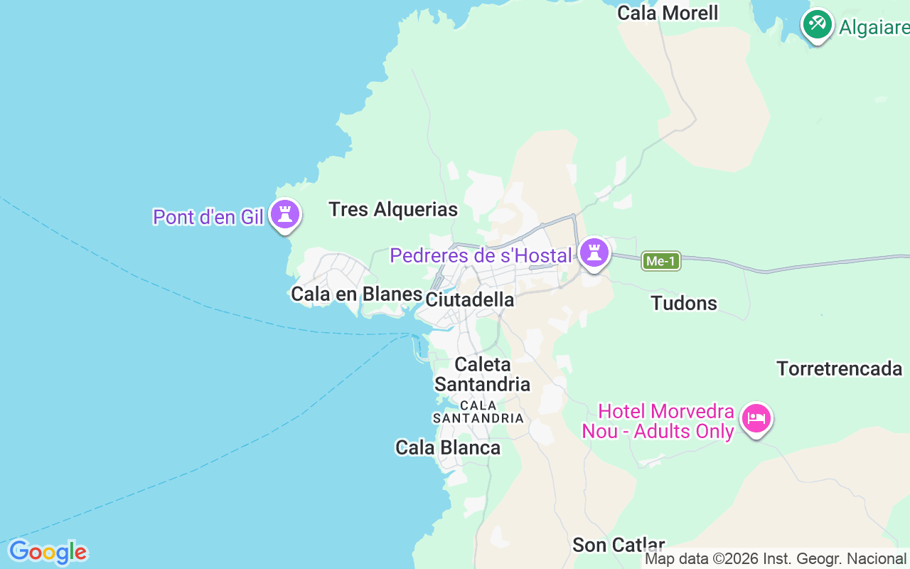 De locatie van Motorboot: Puerto De Ciutadella, Minorca