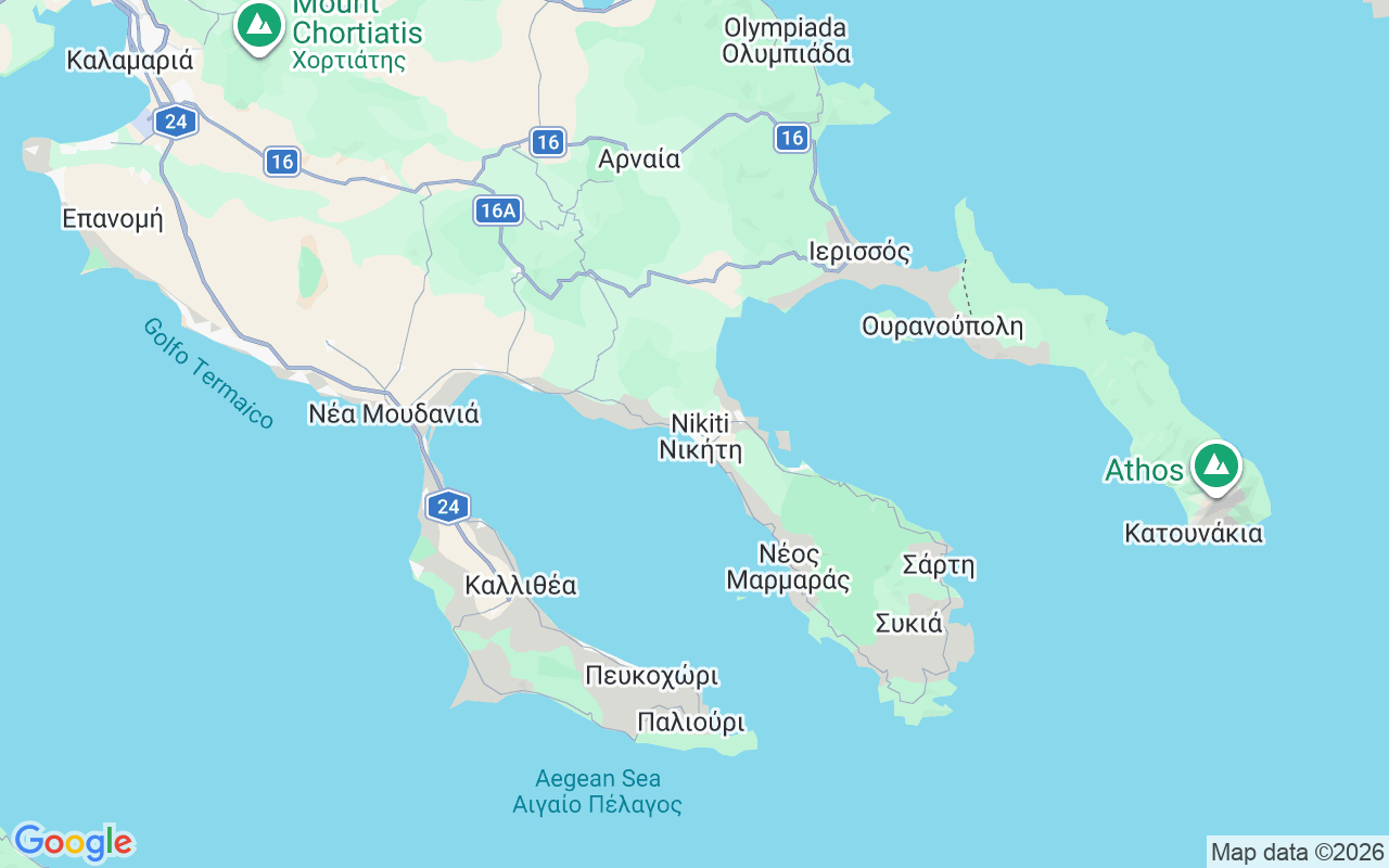 Localização do(a) Veleiro: Nikiti, Grecia, Nikiti 630 88