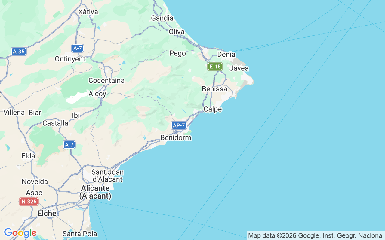 Ubicación Lancha: Club Nautico Altea, Altea