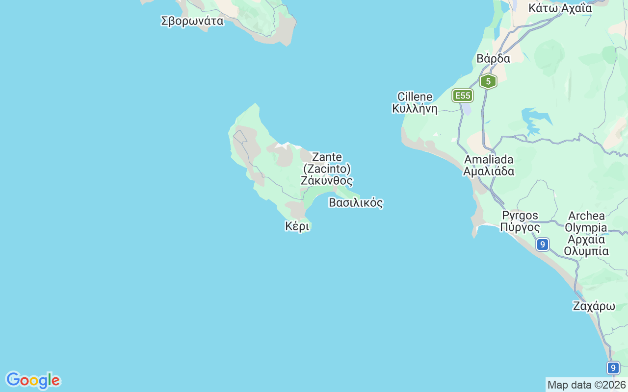 Luogo Barca a motore: Agios Sostis, Laganas