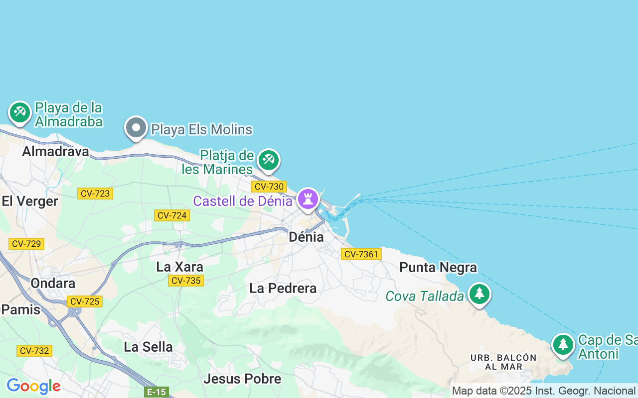 Localização do(a) Lancha: Dénia, Espanha