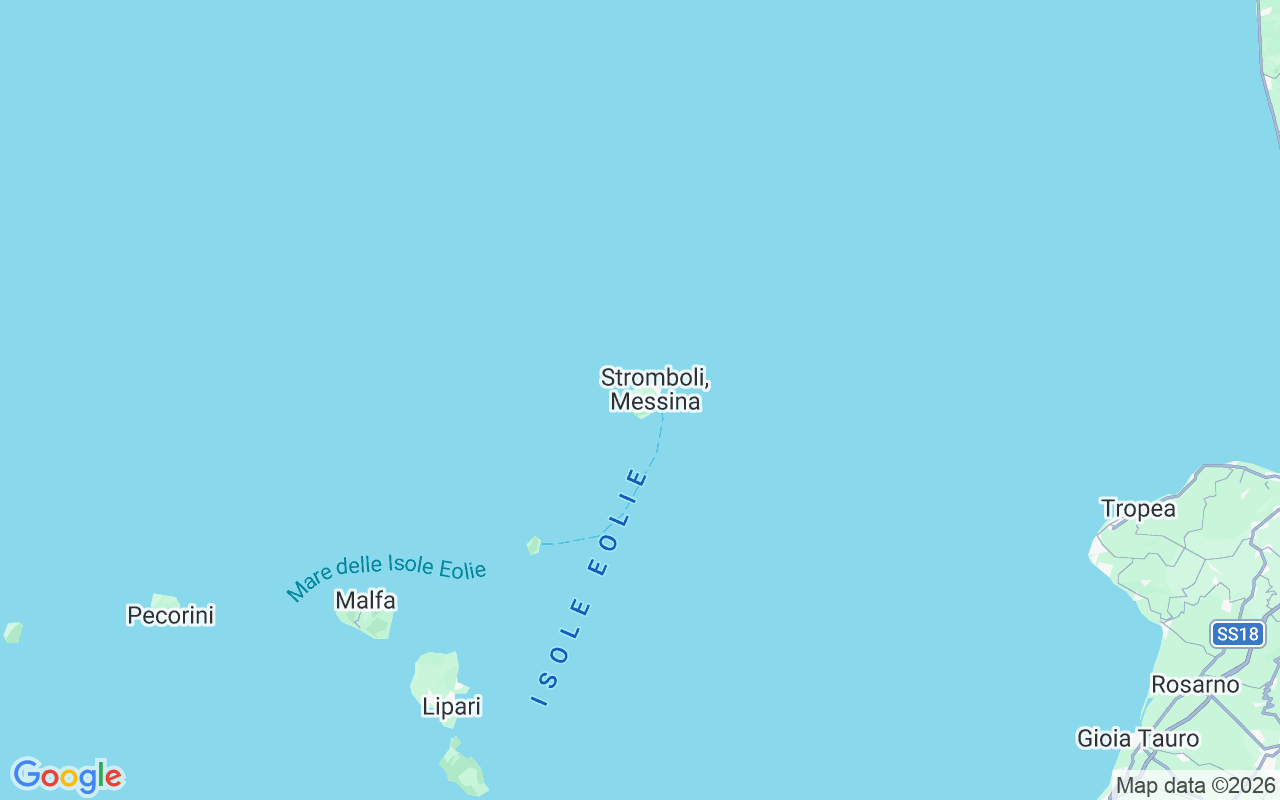 De locatie van RIB: Stromboli, Stromboli