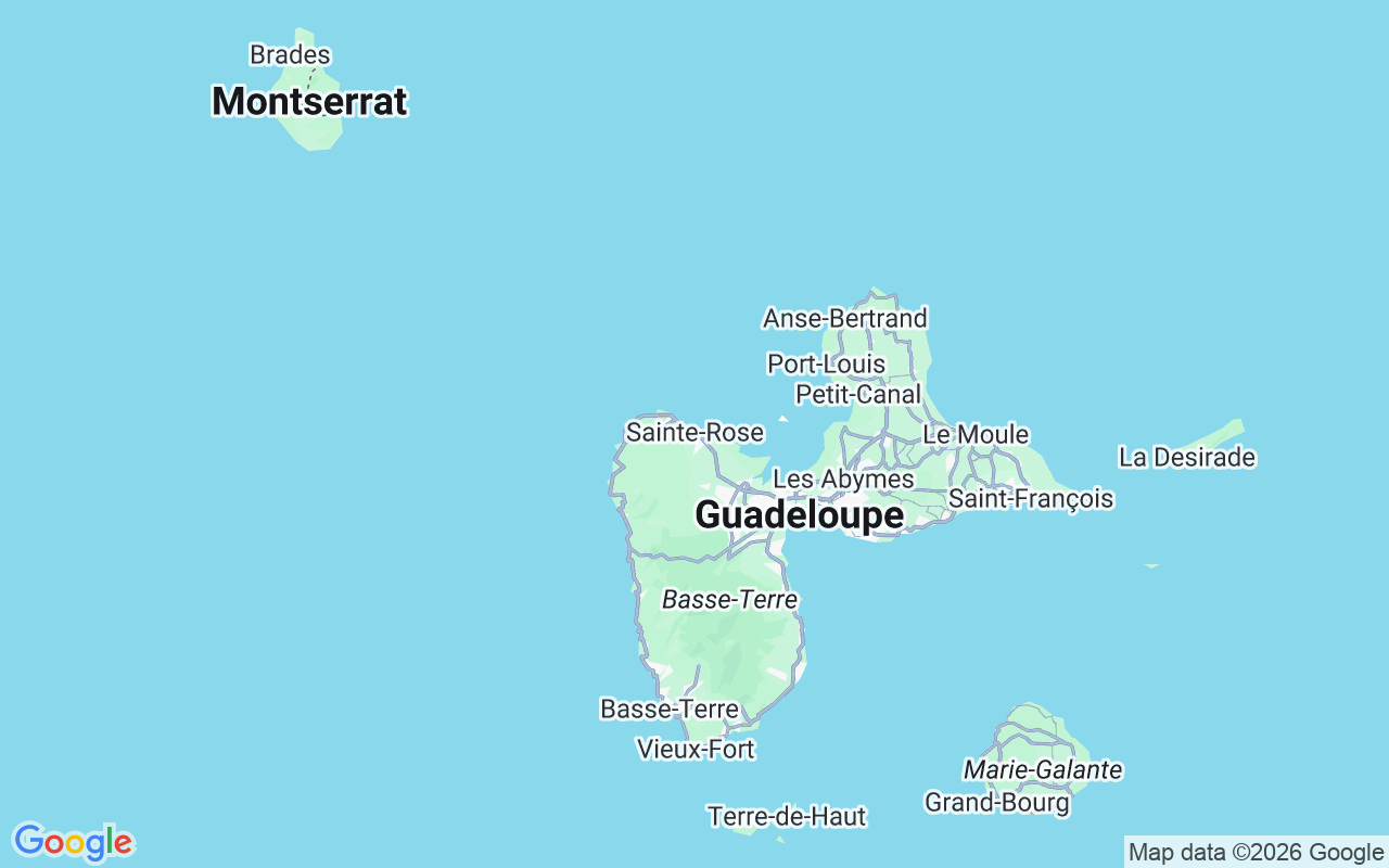 Location of the RIB: Sainte-Rose, Guadeloupe