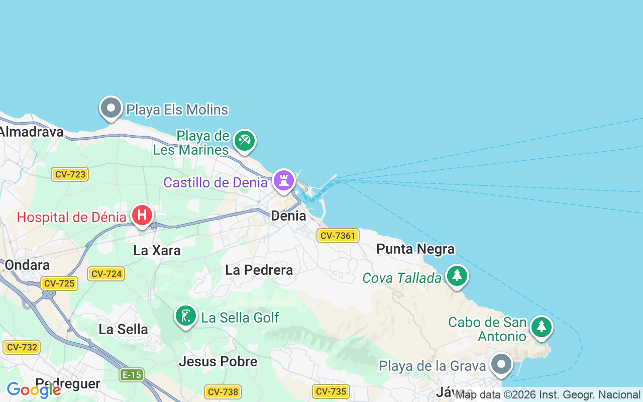 Ubicación Lancha: Marina De Denia, Denia