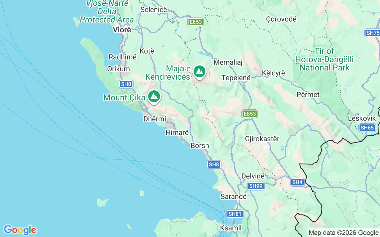 Location of the Catamaran: Orikum Marina Port, Vlorë