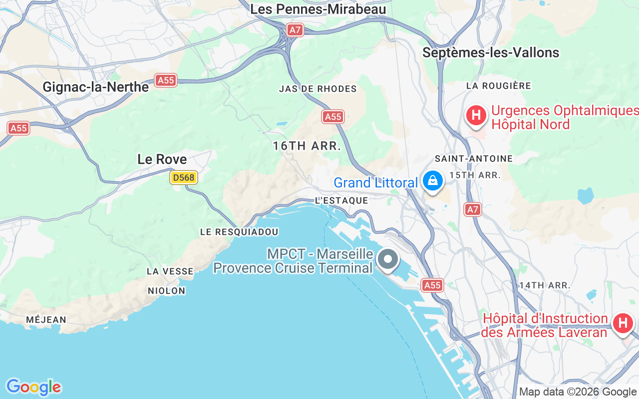 Location of the Sailboat: Port L'estaque, Marseille