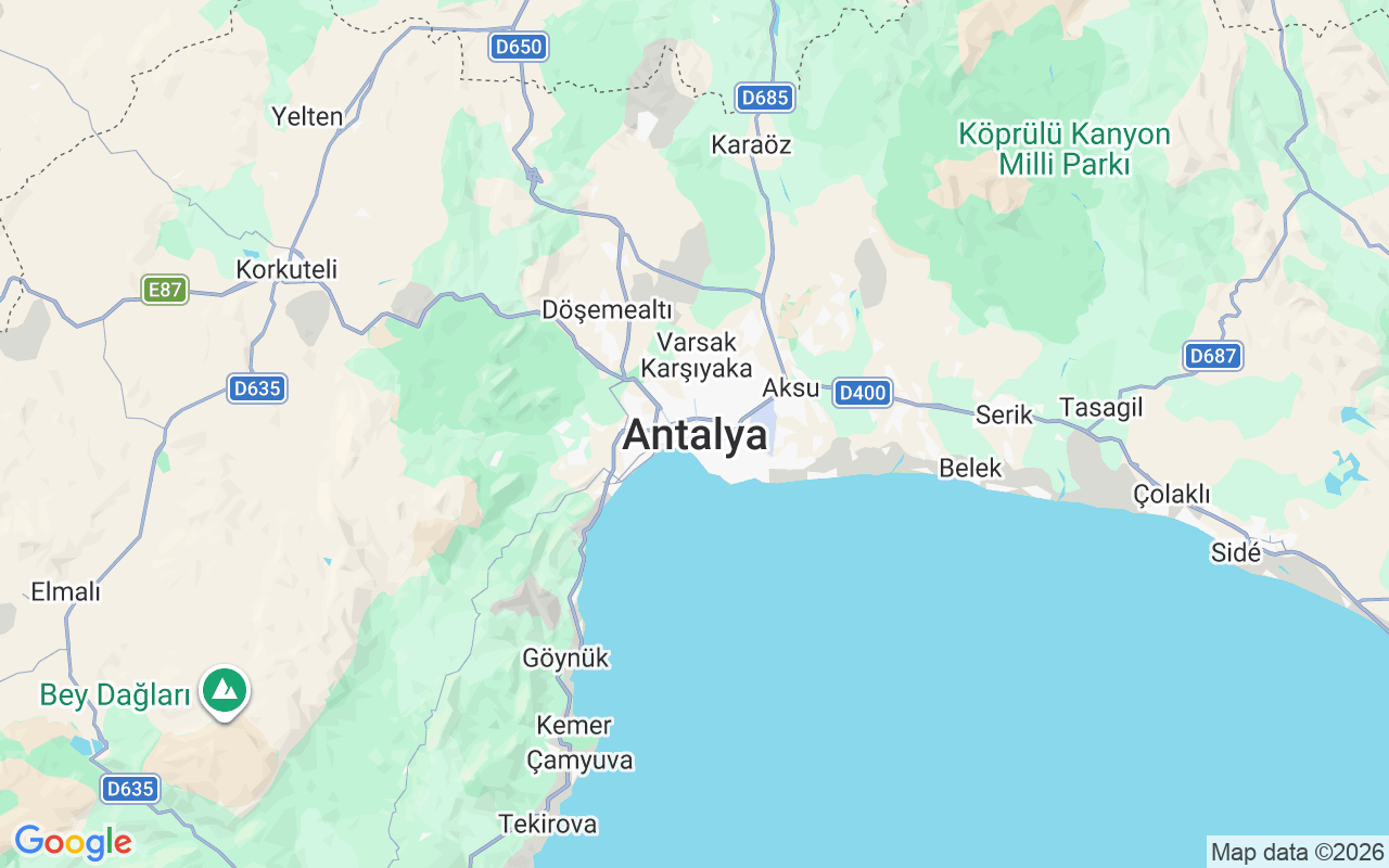 Emplacement du Goélette: Kundu/Belek, Antalya
